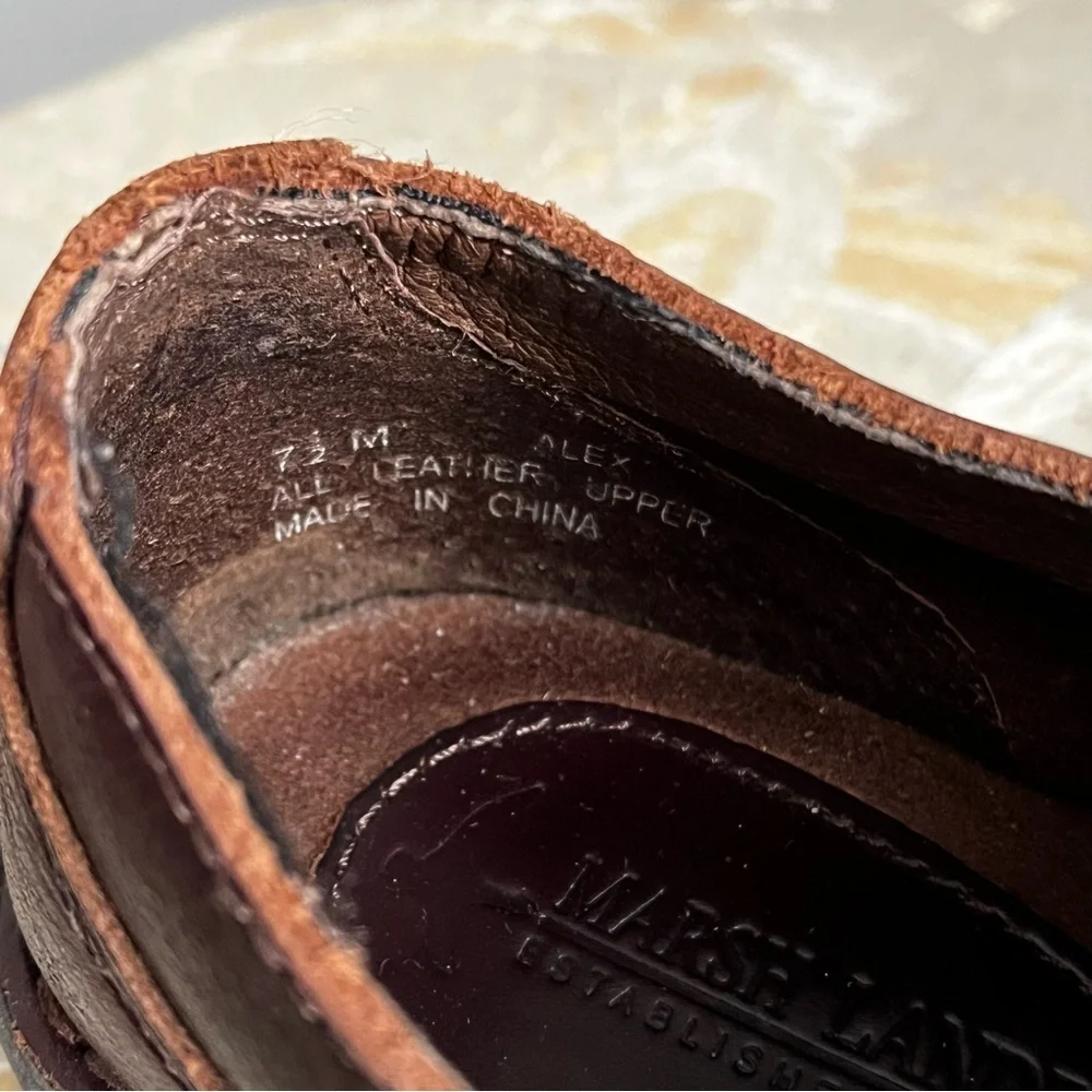 Marsh Landing Brown Leather Shoes Women’s 7.5 Loafers